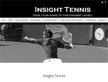 Tablet Screenshot of insighttennis.com